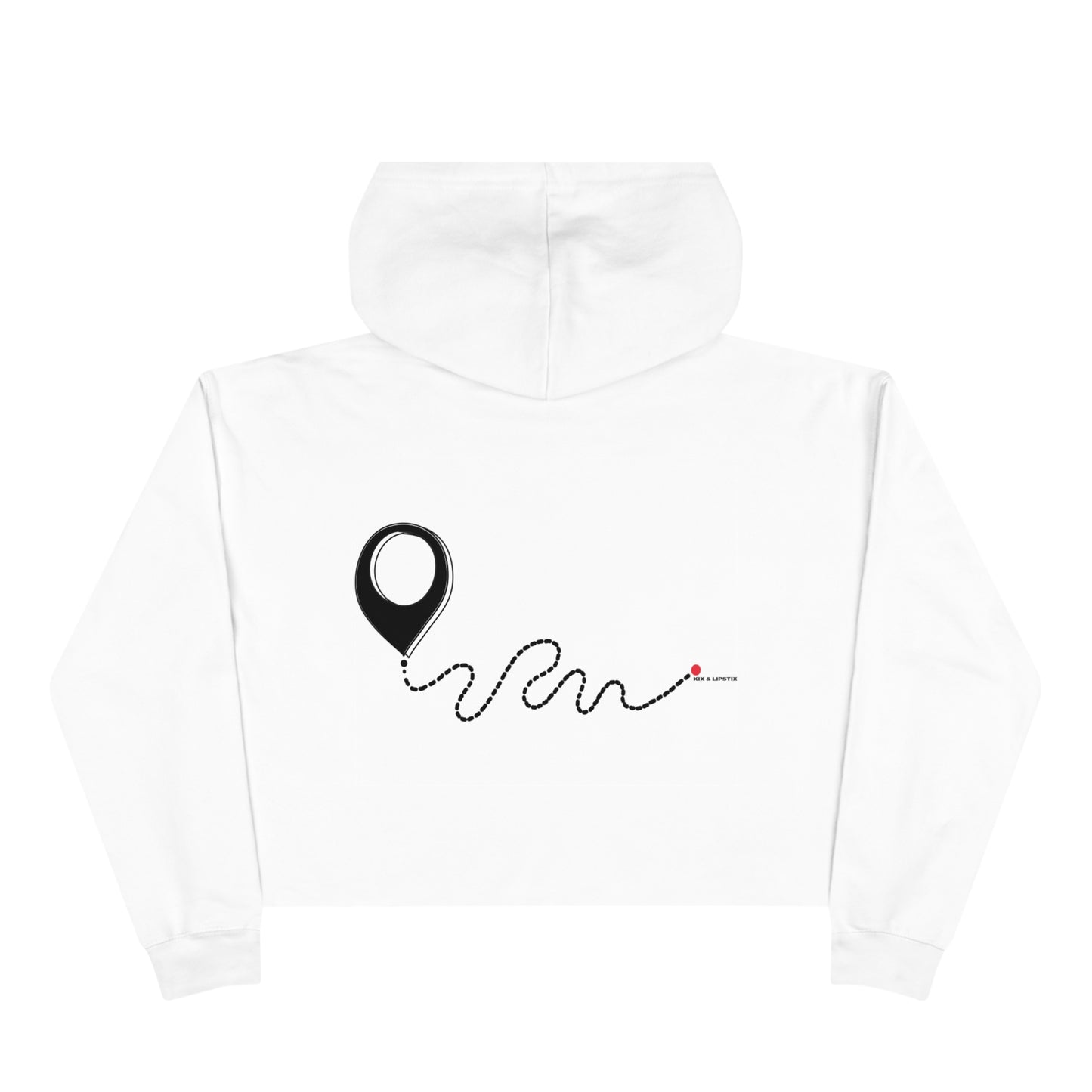 "Great Sneakers Take You Great Places" Crop Hoodie