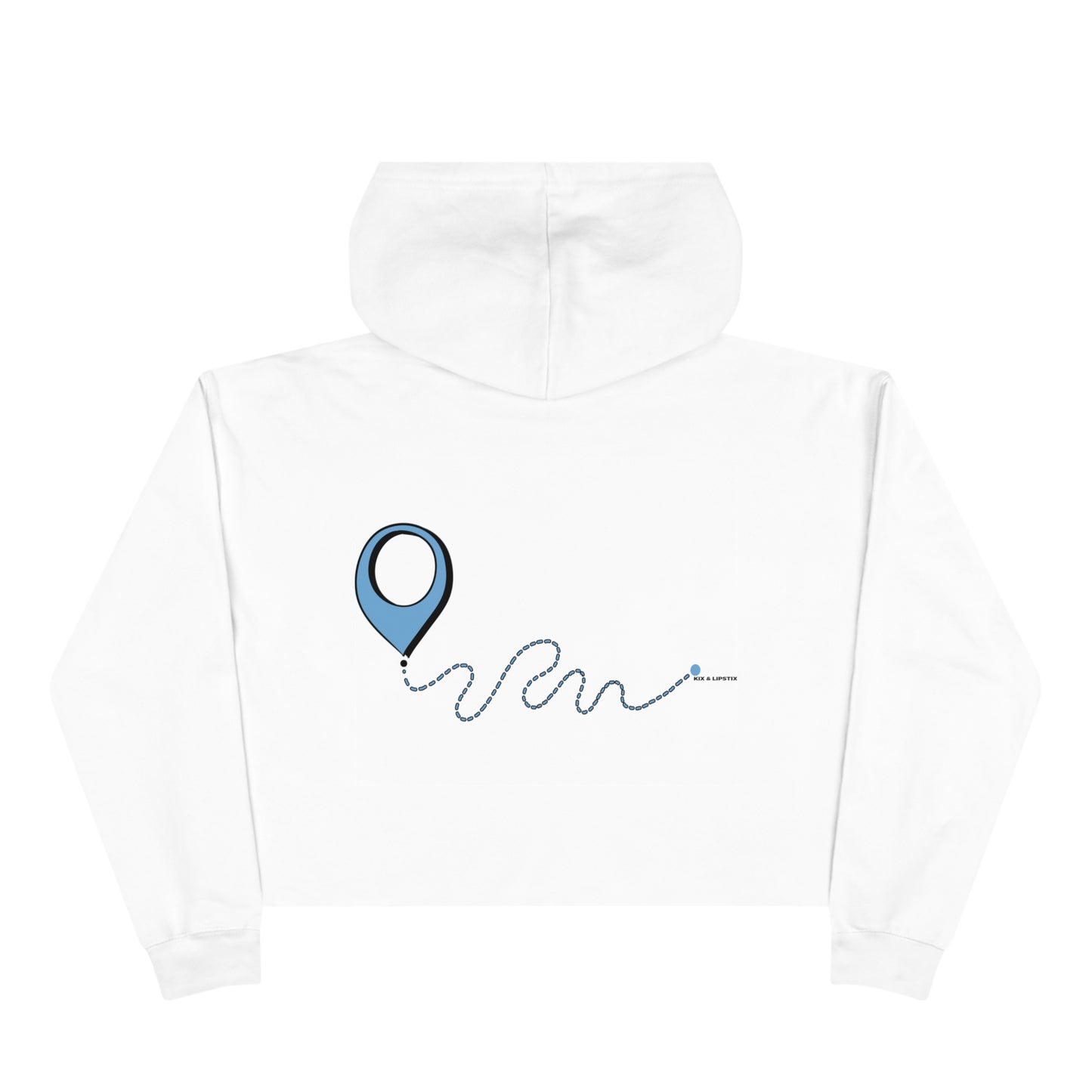 "Great Sneakers Take You Great Places" Crop Hoodie